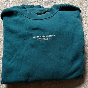 Abercrombie & Fitch Essentials Deep Teal Crewneck
